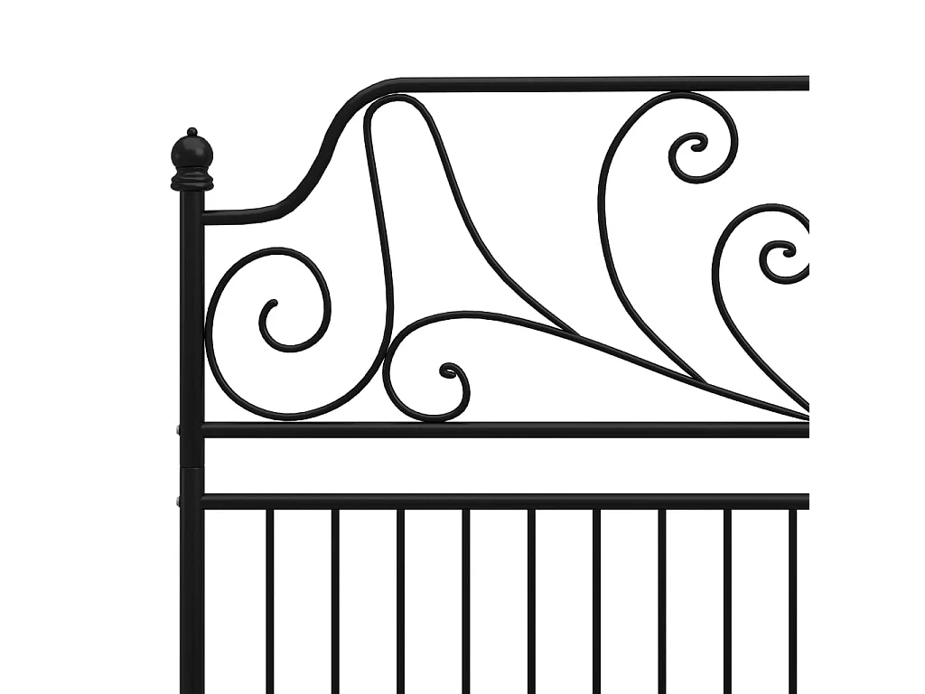 Bedframe metaal zwart 140x200 cm NL48415