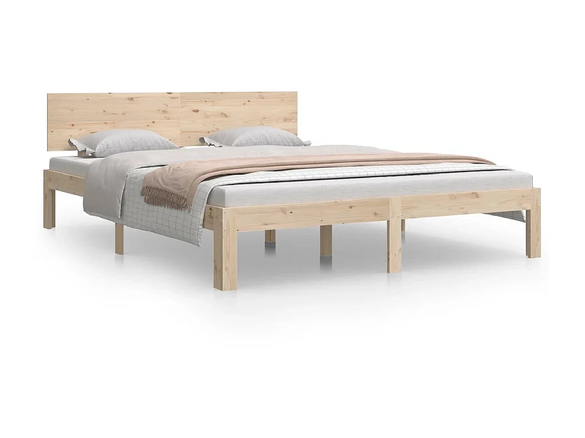 Cama 150x200 cm madera maciza ES46306
