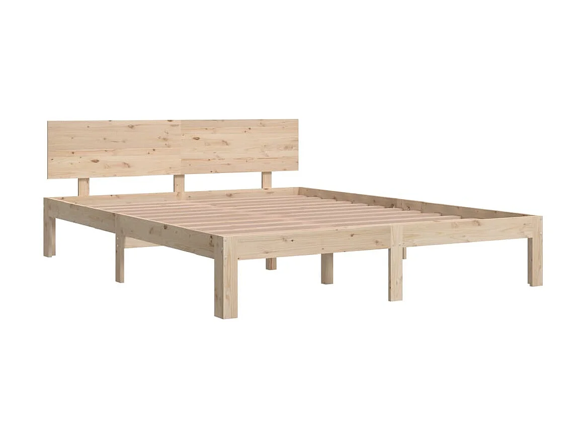 Cama 150x200 cm madera maciza ES46306