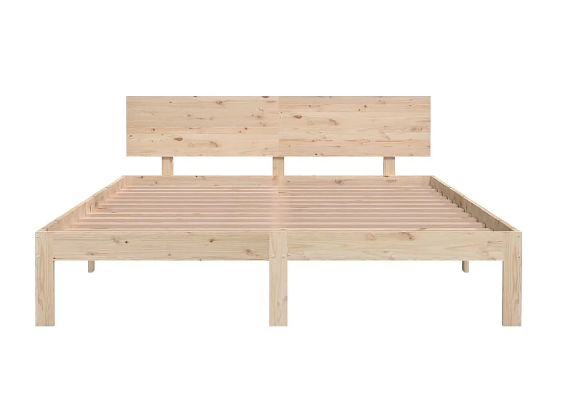 Lit-5FT King Size bois massif très grand EGGB55753