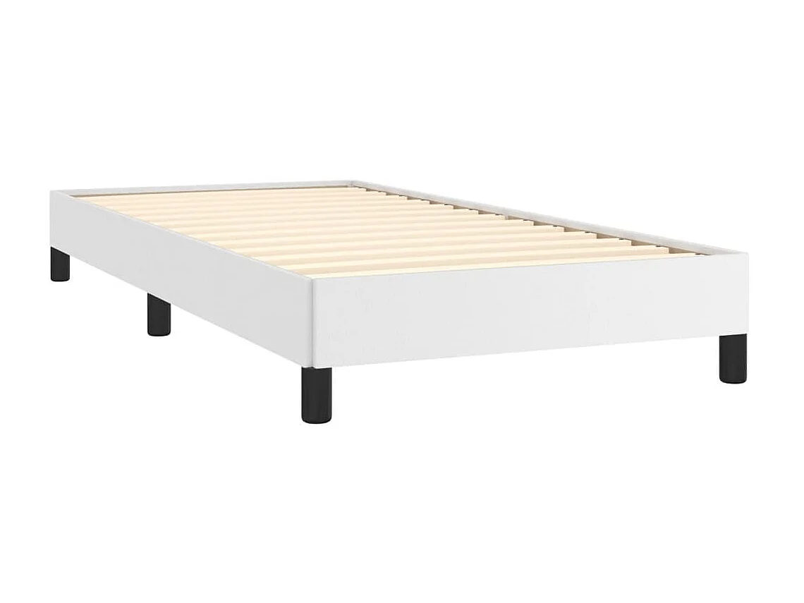 Lit-100x200 cm Blanc Similicuir EGGB34967