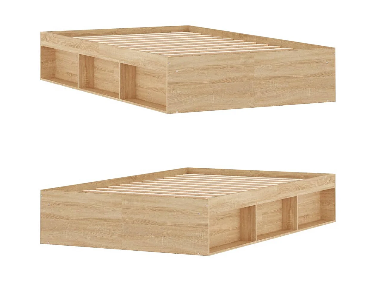 Estructura de cama roble Sonoma 120x200 cm ES955533