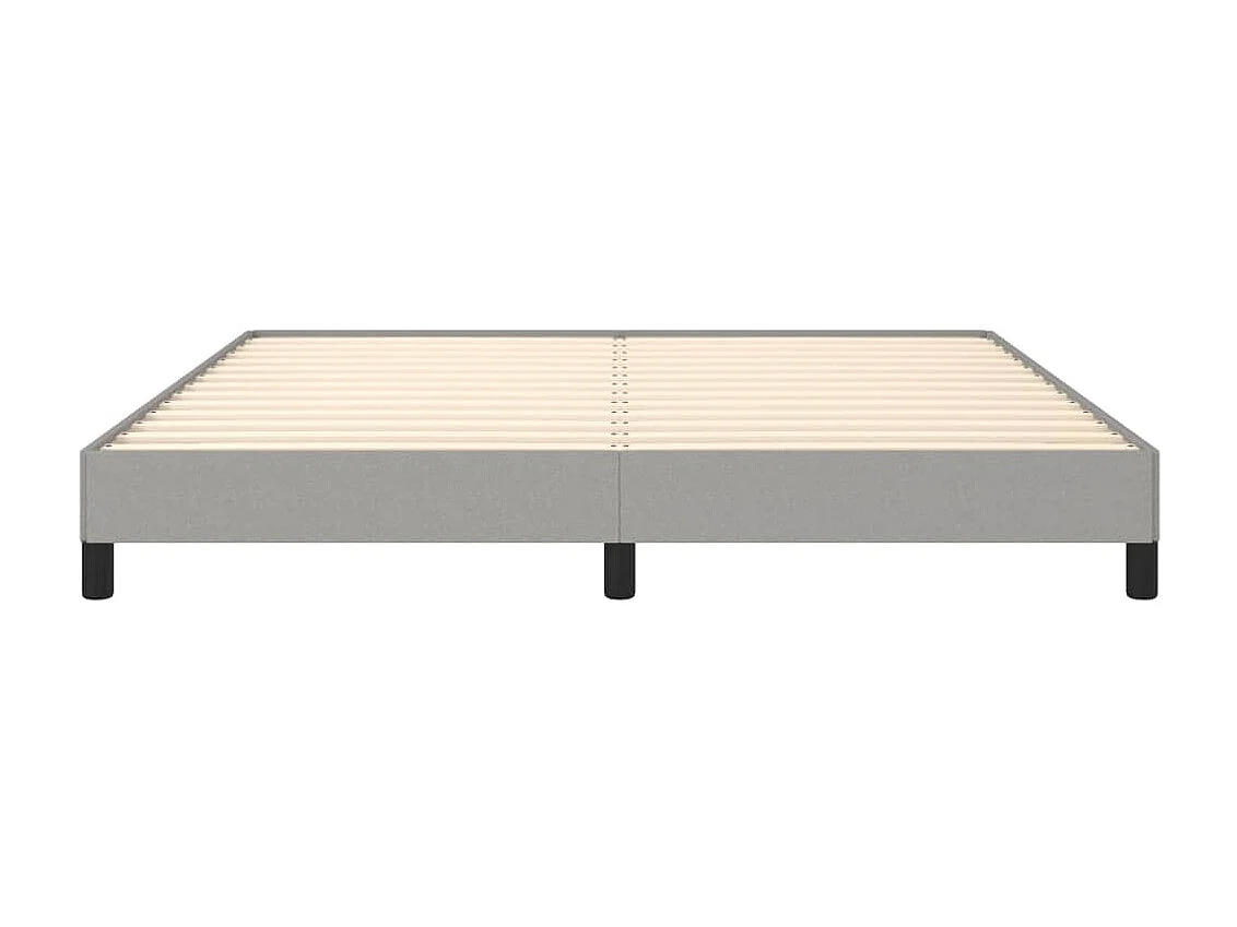 Lit-180x200 cm Gris clair Tissu EGGB56520