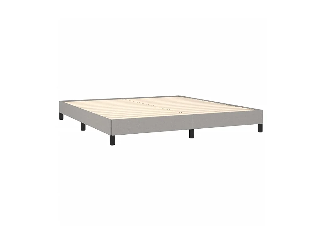 Lit-180x200 cm Gris clair Tissu EGGB56520