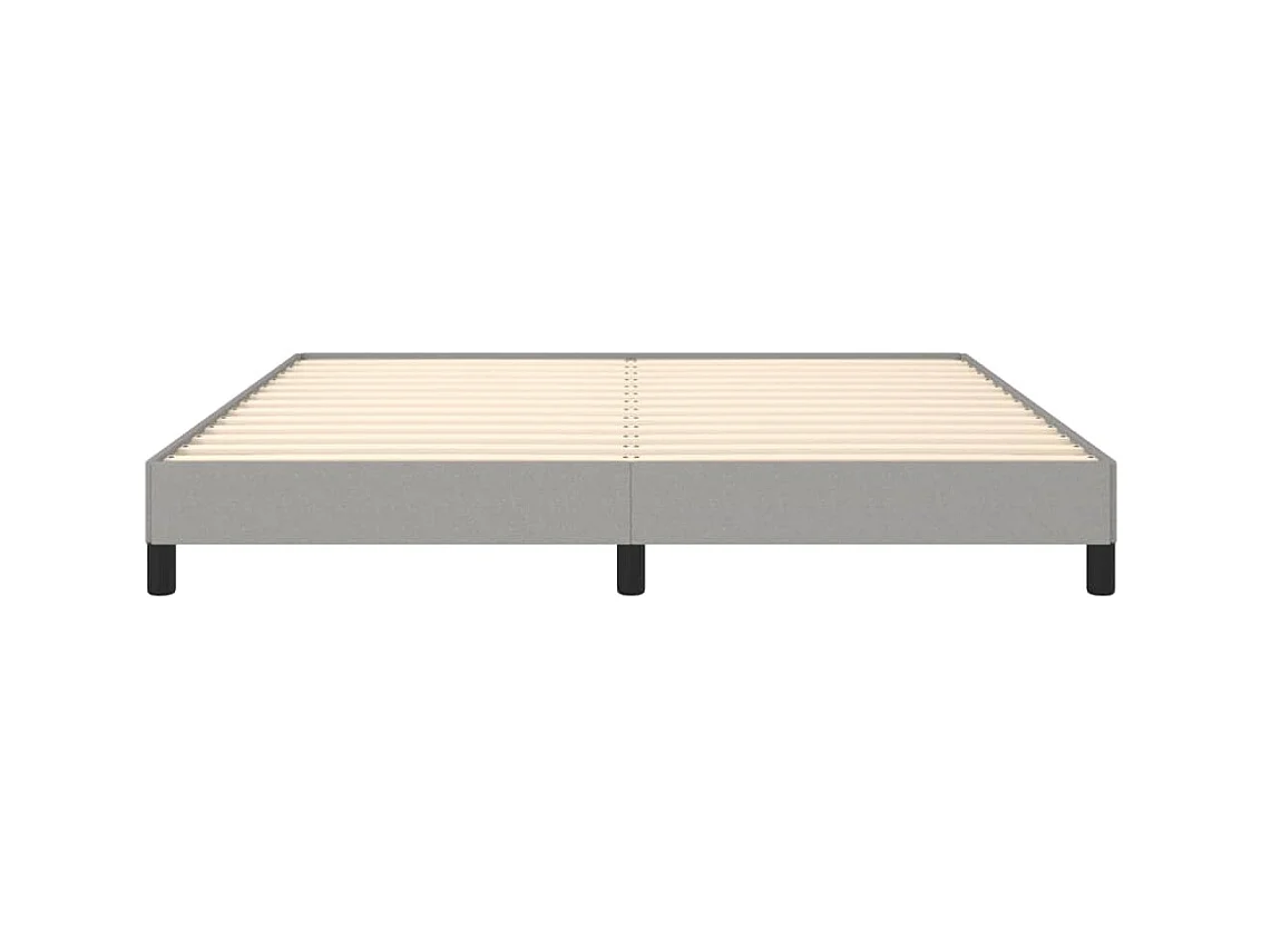 Lit-180x200 cm Gris clair Tissu EGGB56520