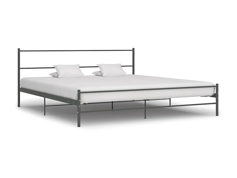 Cama - 180x200 cm metal cinzento PT840516