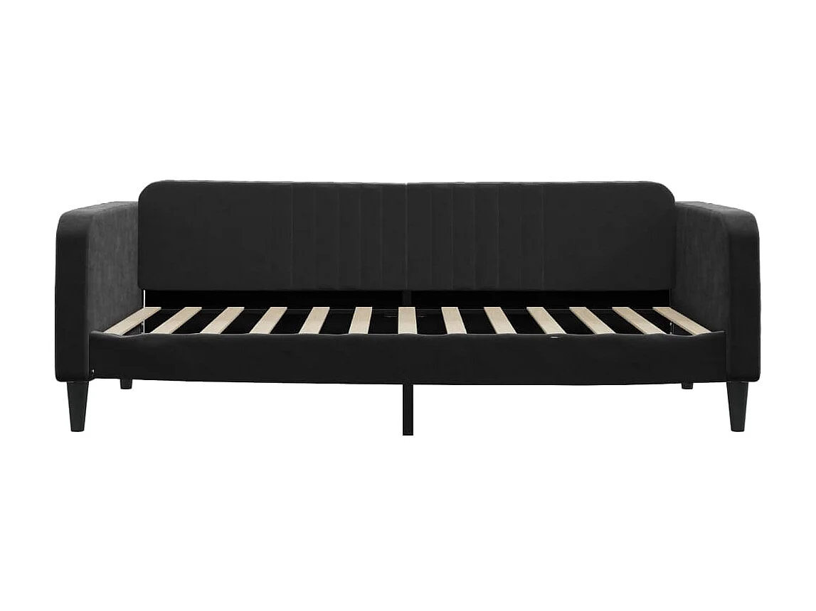 Tagesbett,Sofabett Schwarz 100x200 cm Samt -gkd20712