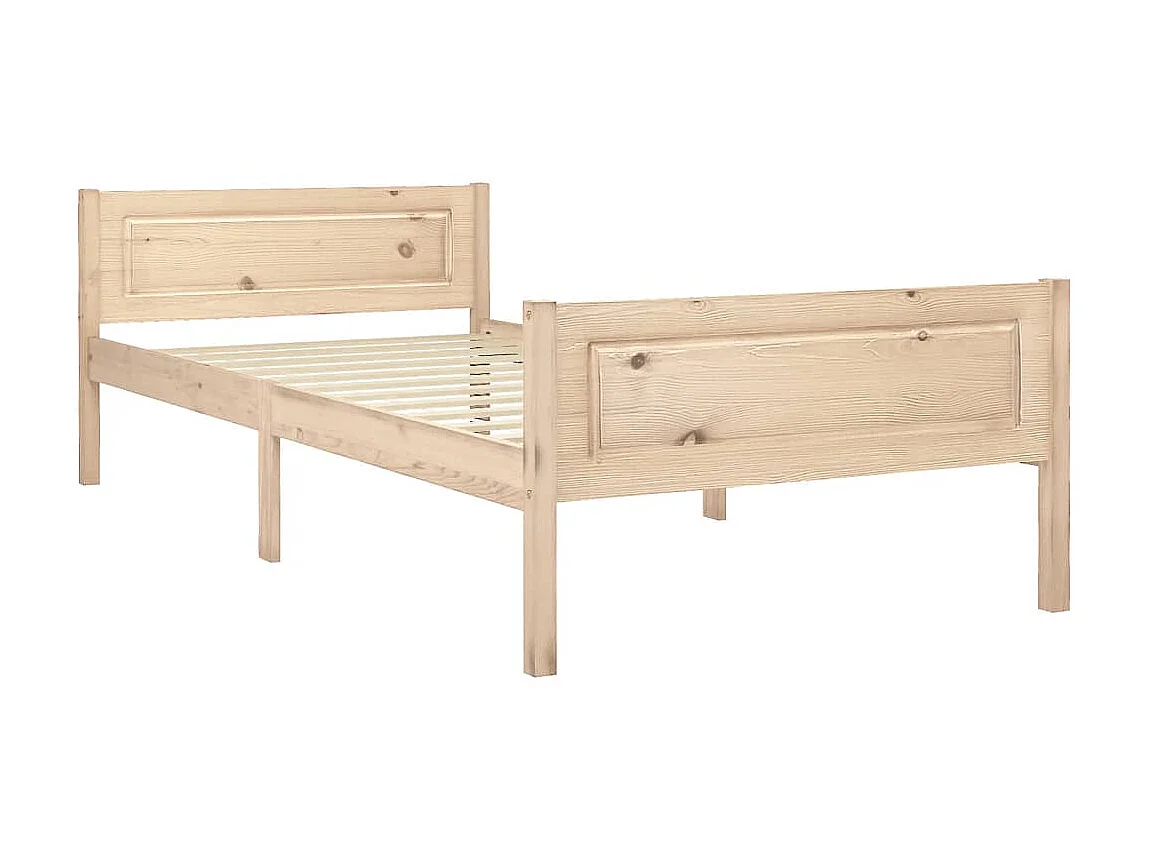 Cama 90x200 cm de madera maciza de pino ES71611