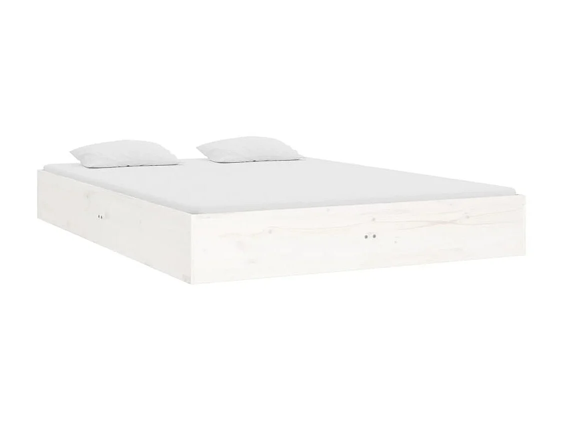 Lit-120x190 cm blanc bois massif petit double EGGB69208
