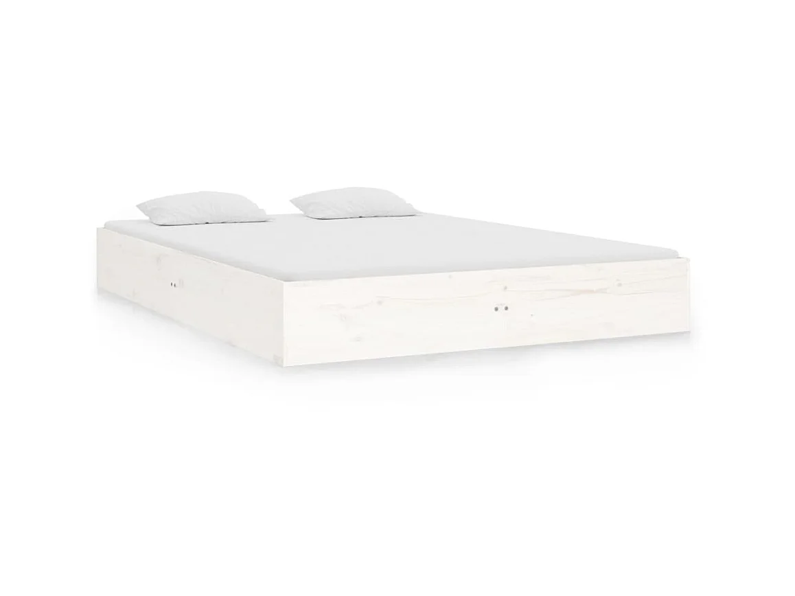 Lit-120x190 cm blanc bois massif petit double EGGB69208