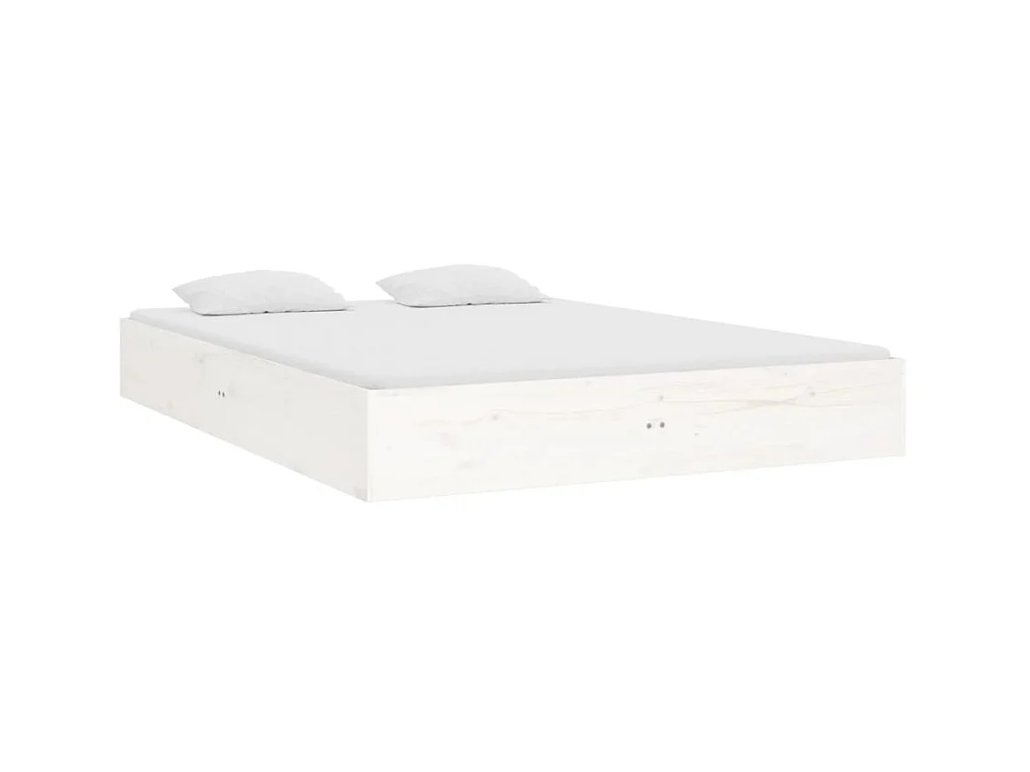 Lit-120x190 cm blanc bois massif petit double EGGB69208