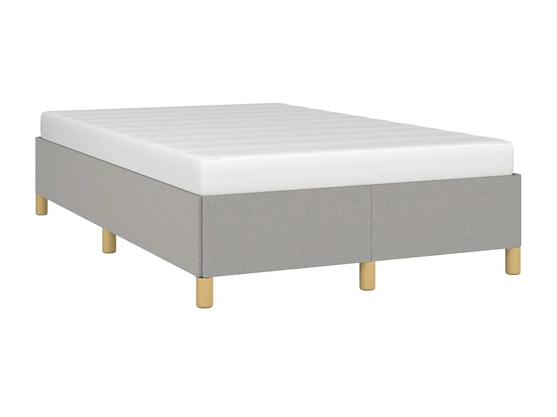 Bedframe stof lichtgrijs 120x200 cm NL82875
