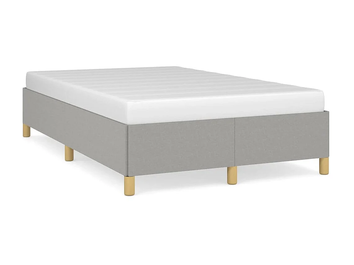 Cama 120x200 cm tecido cinza-claro PT877828