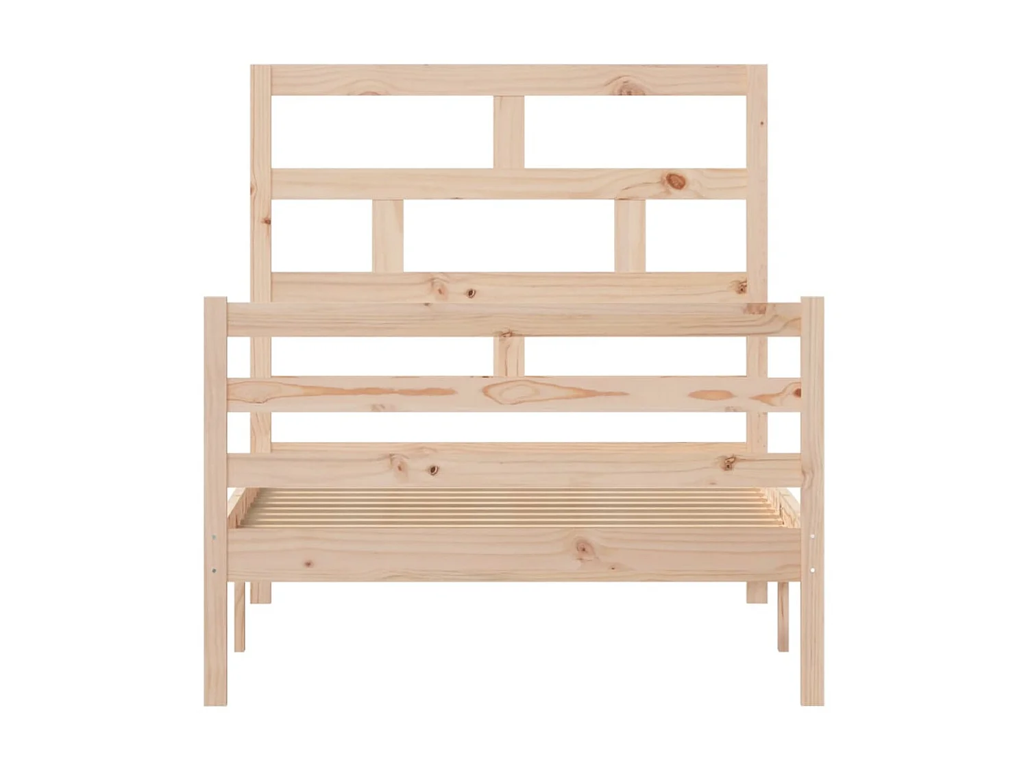 Lit-100x200 cm Bois de pin massif EGGB97552