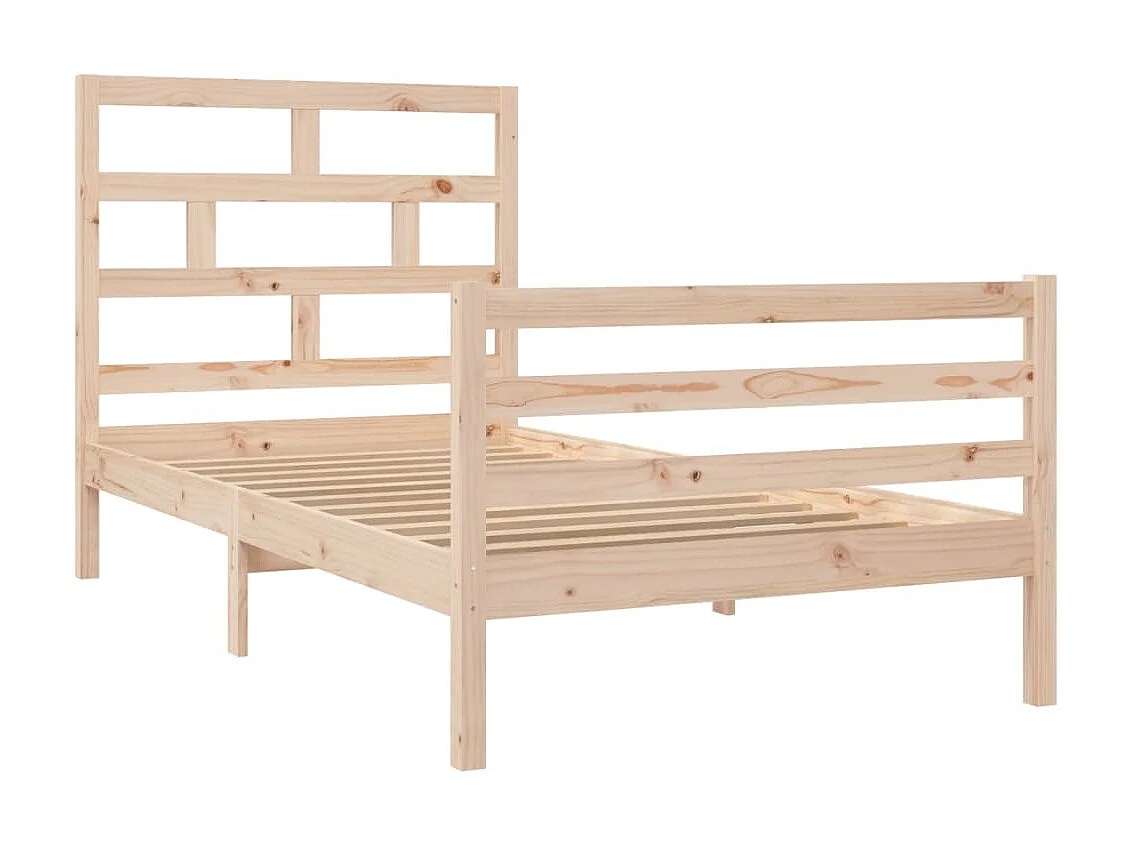 Lit-100x200 cm Bois de pin massif EGGB97552