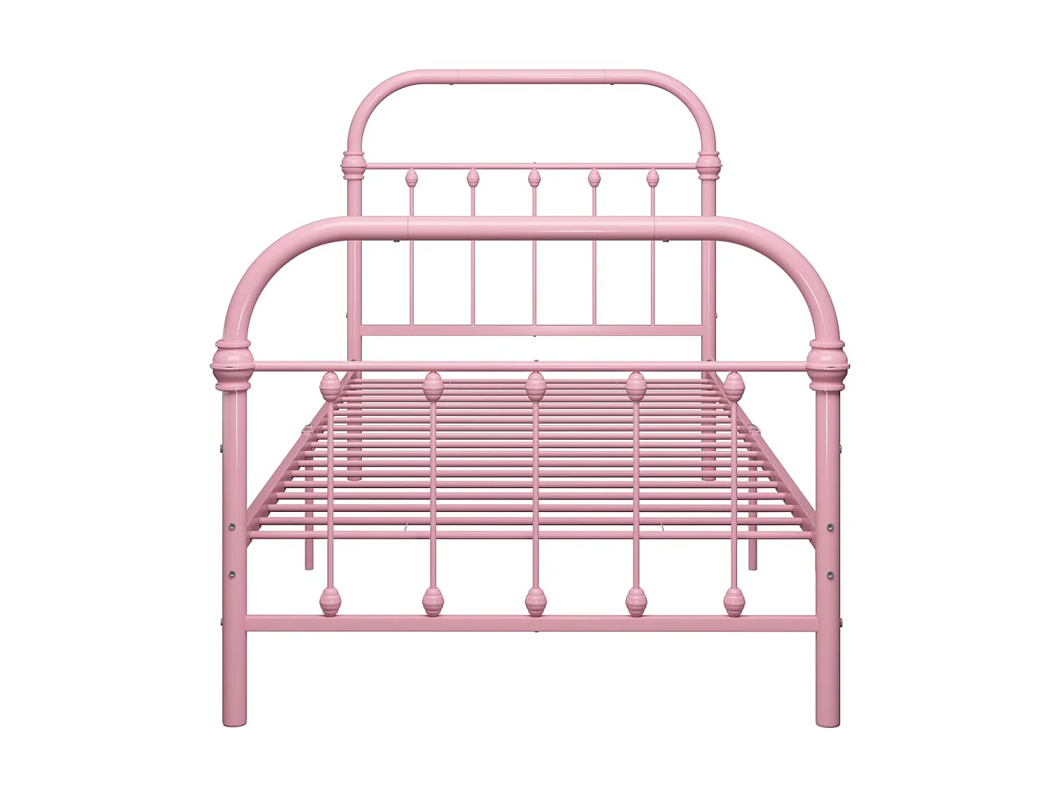 Cama 90x200 cm metal rosa PT137225