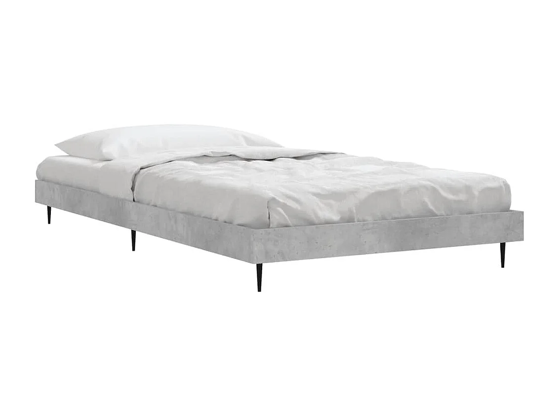 Cama 90x200 cm derivados de madeira cinza sonoma PT463748
