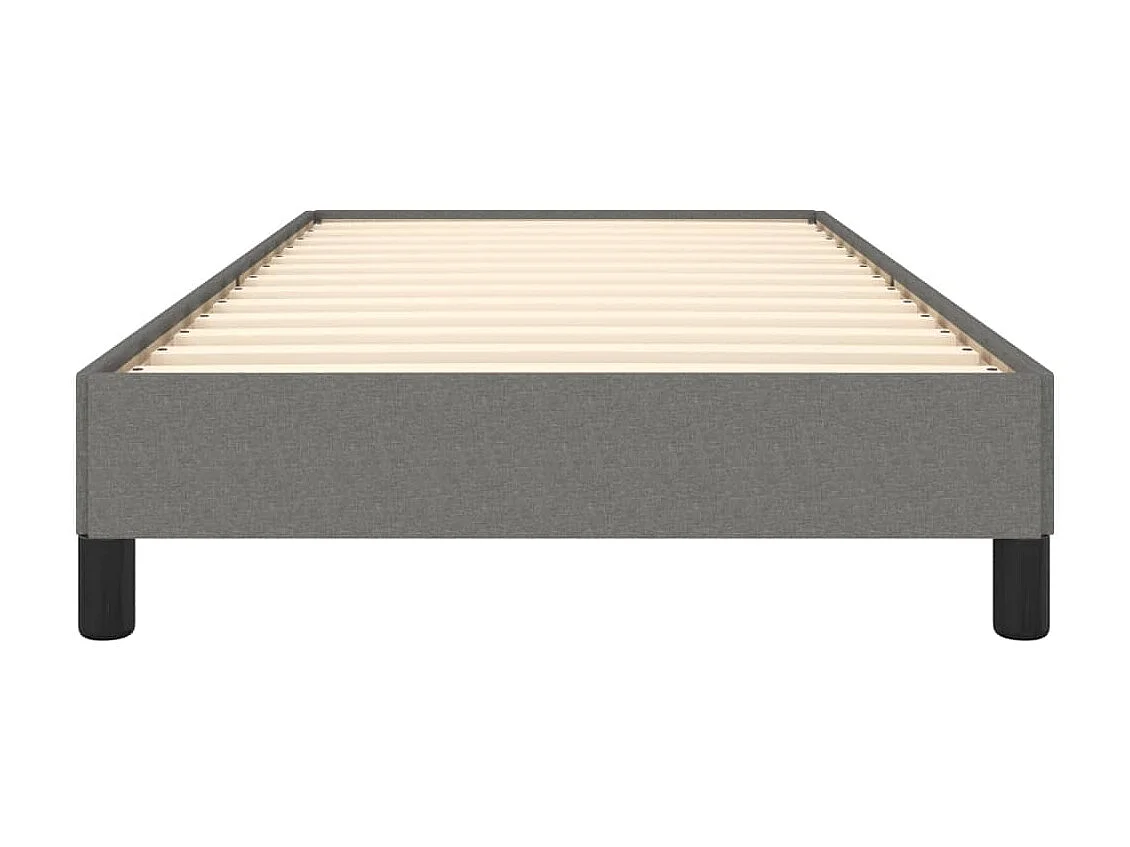 Lit-80x200 cm Gris foncé Tissu EGGB79716