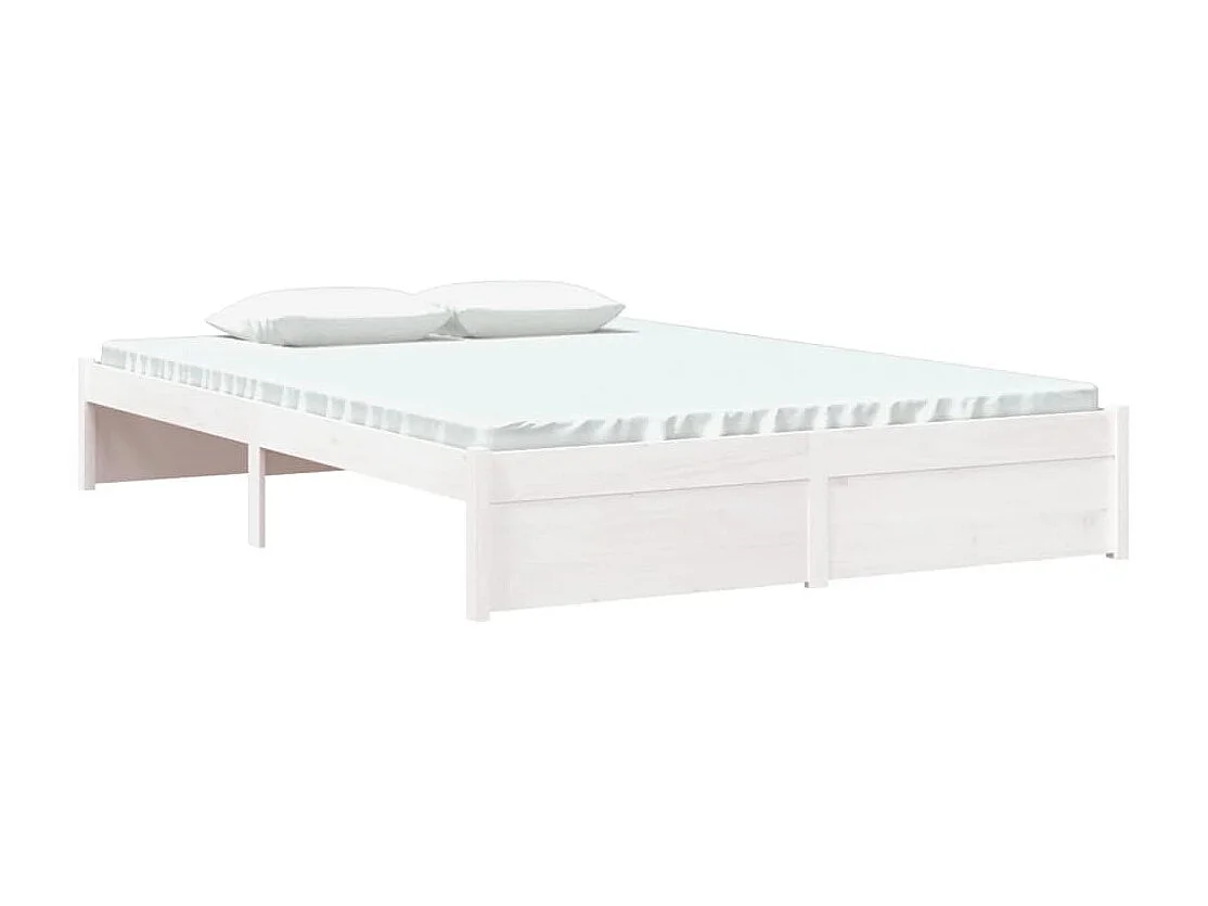 Lit-140x200 cm Blanc Bois massif EGGB95534