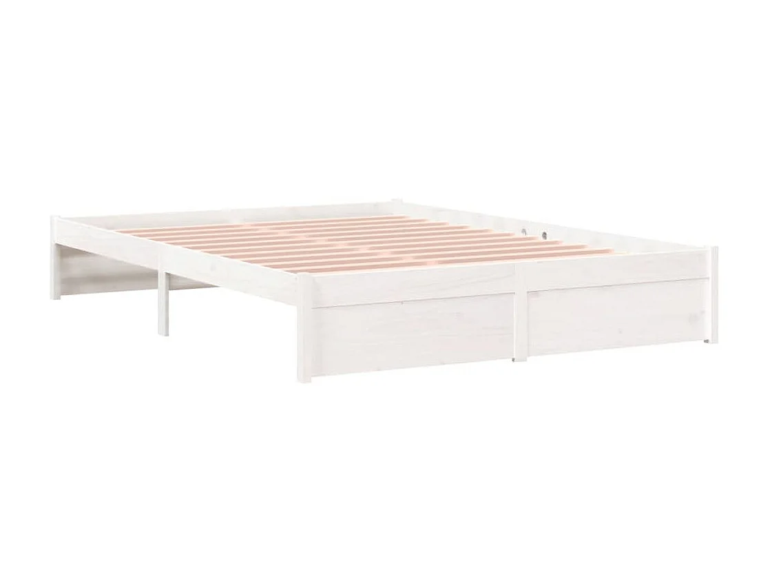 Bedframe massief hout wit 140x200 cm NL94640