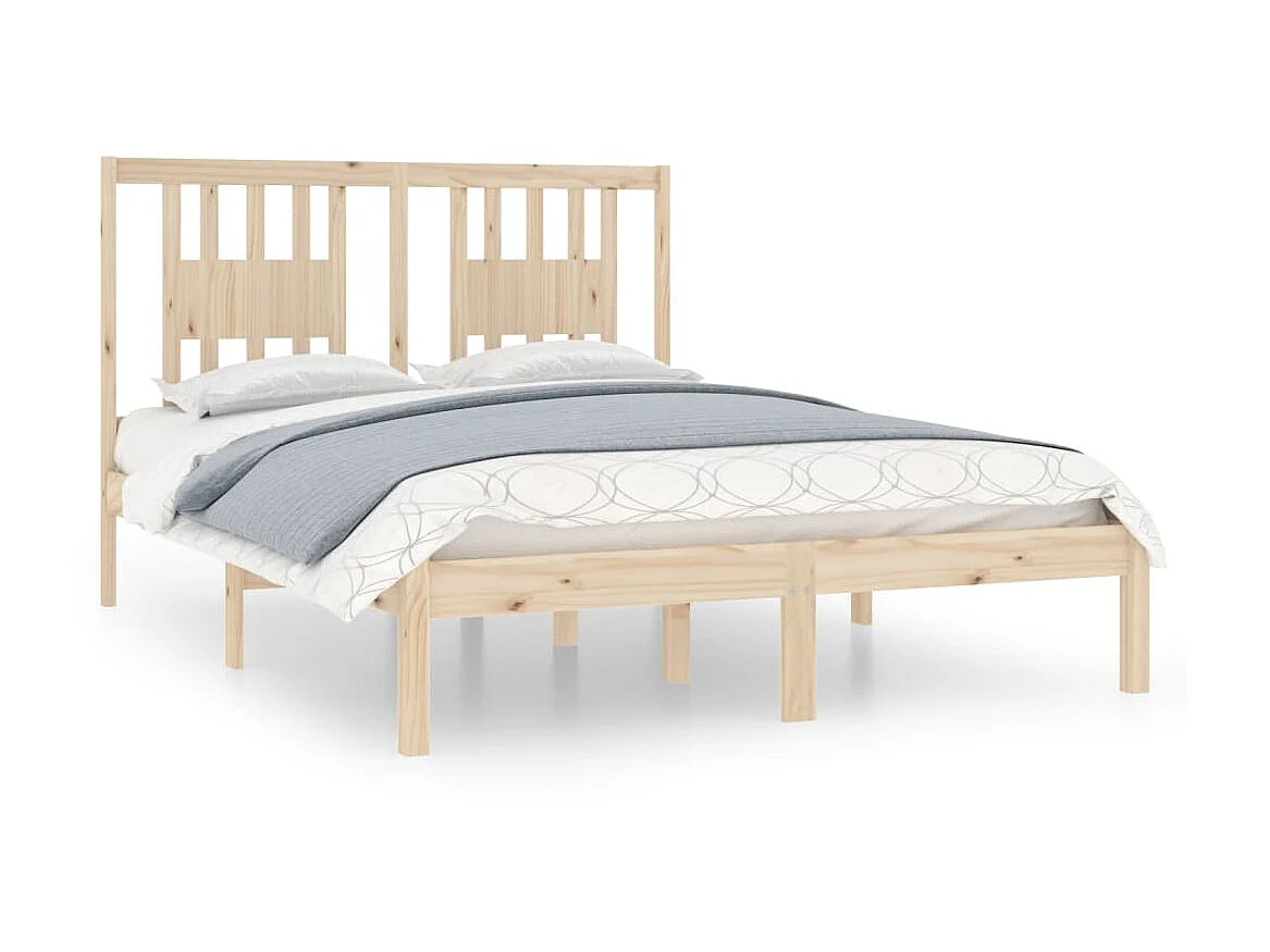 Cama 120x200 cm madera maciza de pino ES86495