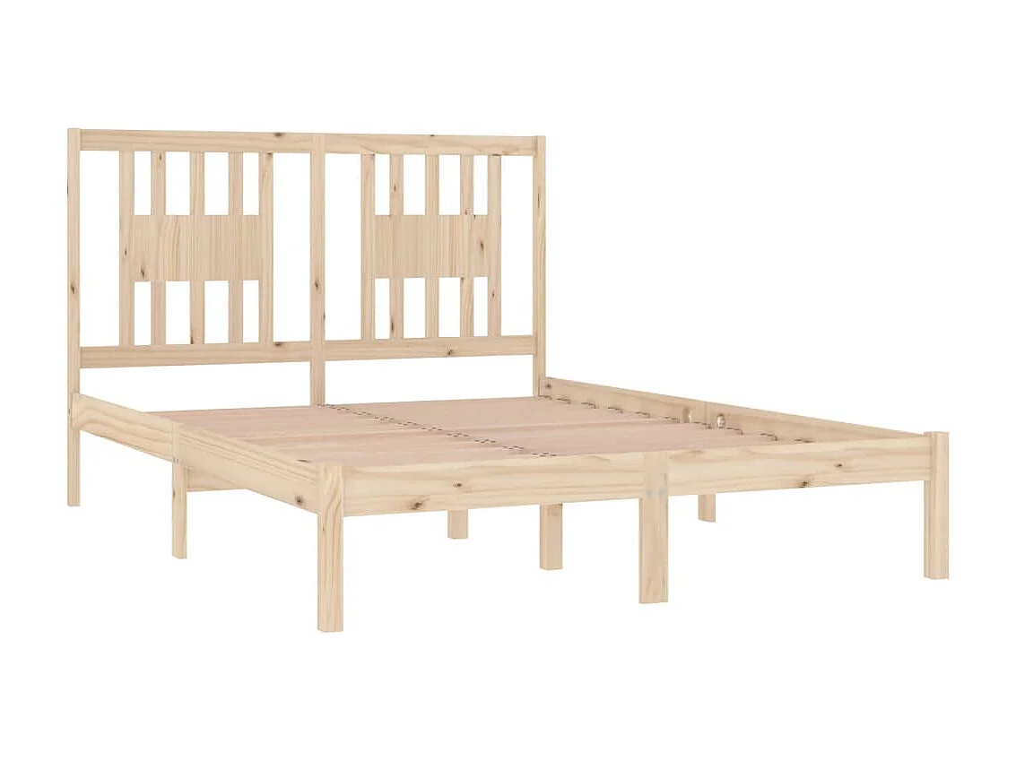 Cama 120x200 cm madera maciza de pino ES86495