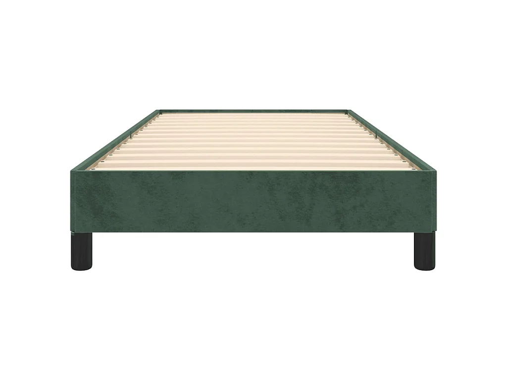 Cama 90x190 cm veludo verde-escuro PT476046
