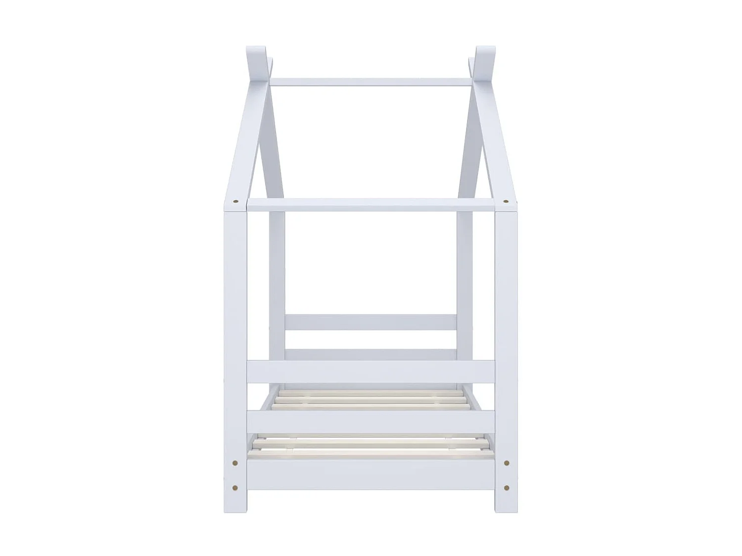 Cama para crianças 70x140 cm pinho maciço branco PT866921