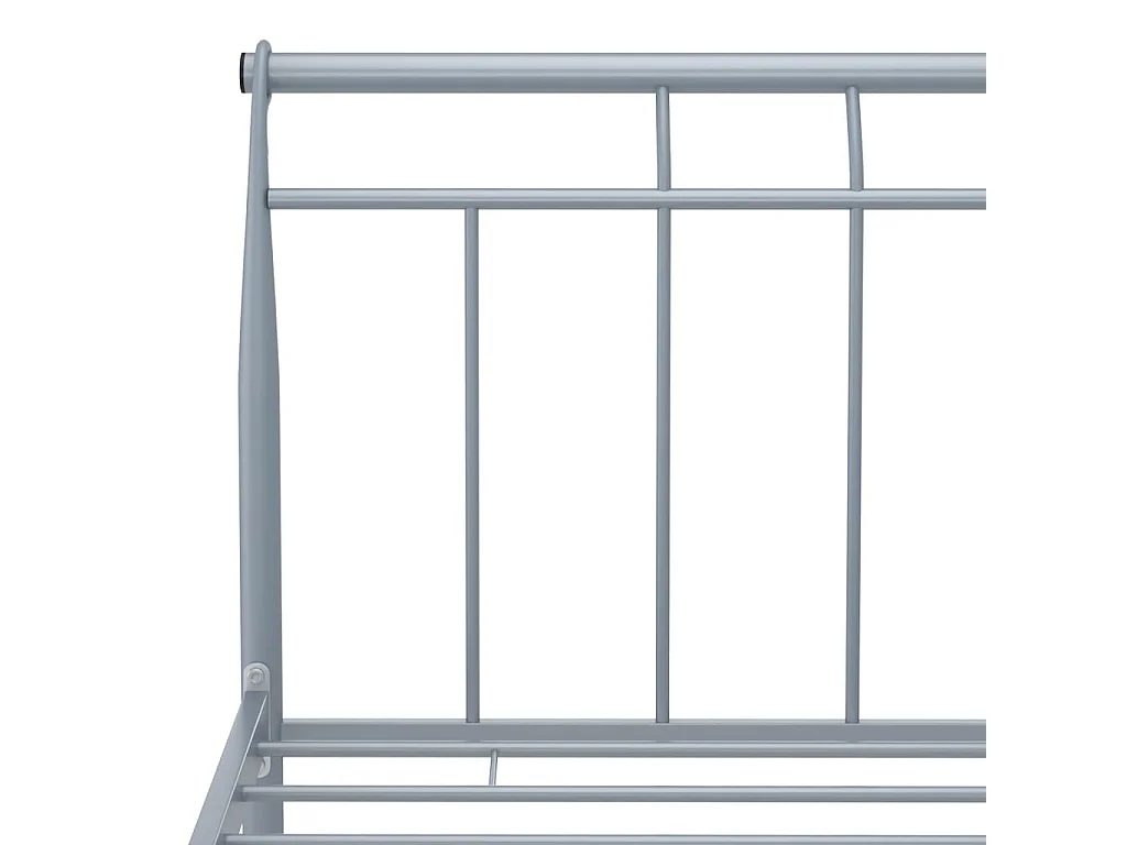 Lit-90x200 cm Gris Métal EGGB46888