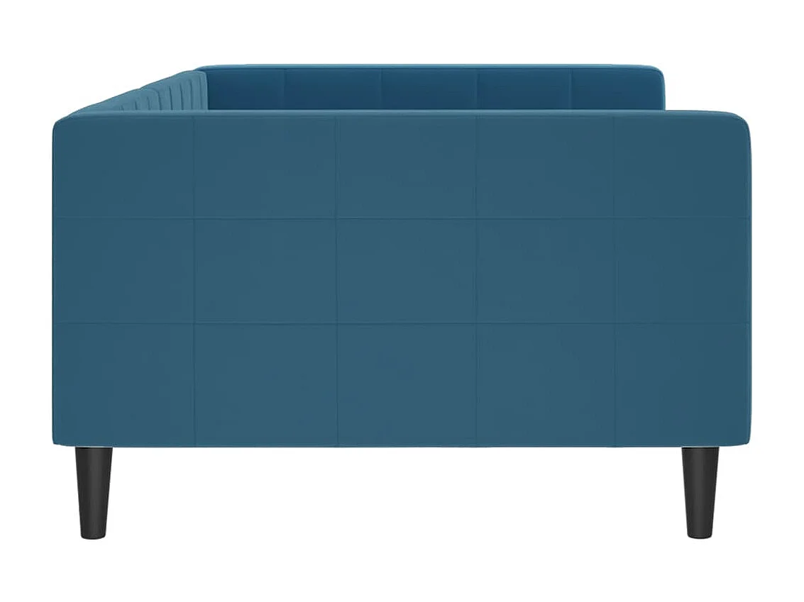 Sofá-cama 100x200 cm veludo azul PT837091
