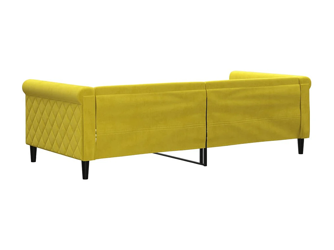 Tagesbett,Sofabett Gelb 90x200 cm Samt -gkd32154