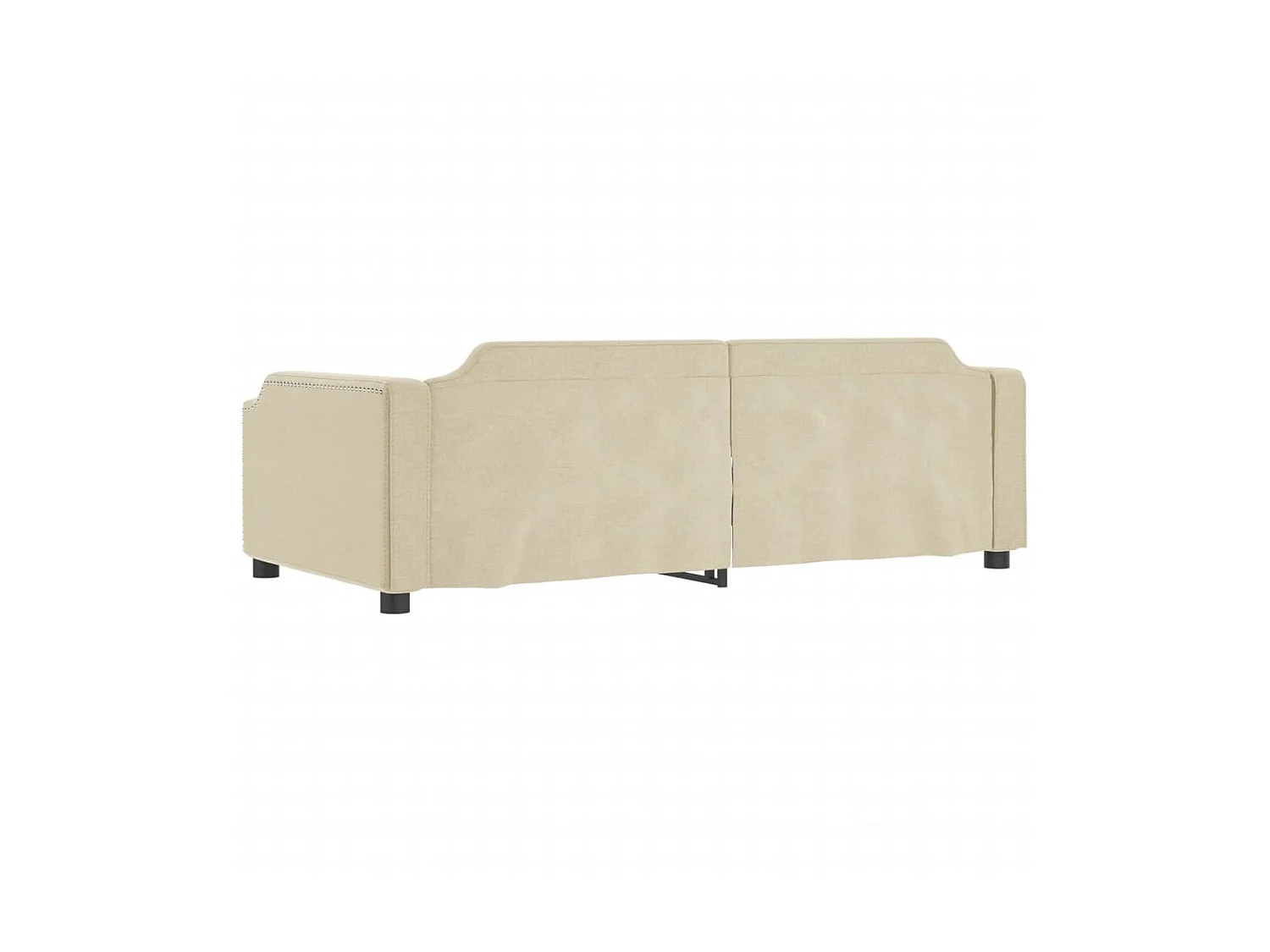 Lit-100x200 cm de repos crème tissu EGGB36269