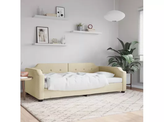 Kauf Unique Tagesbett,Sofabett Creme 100x200 cm Stoff -gkd72196