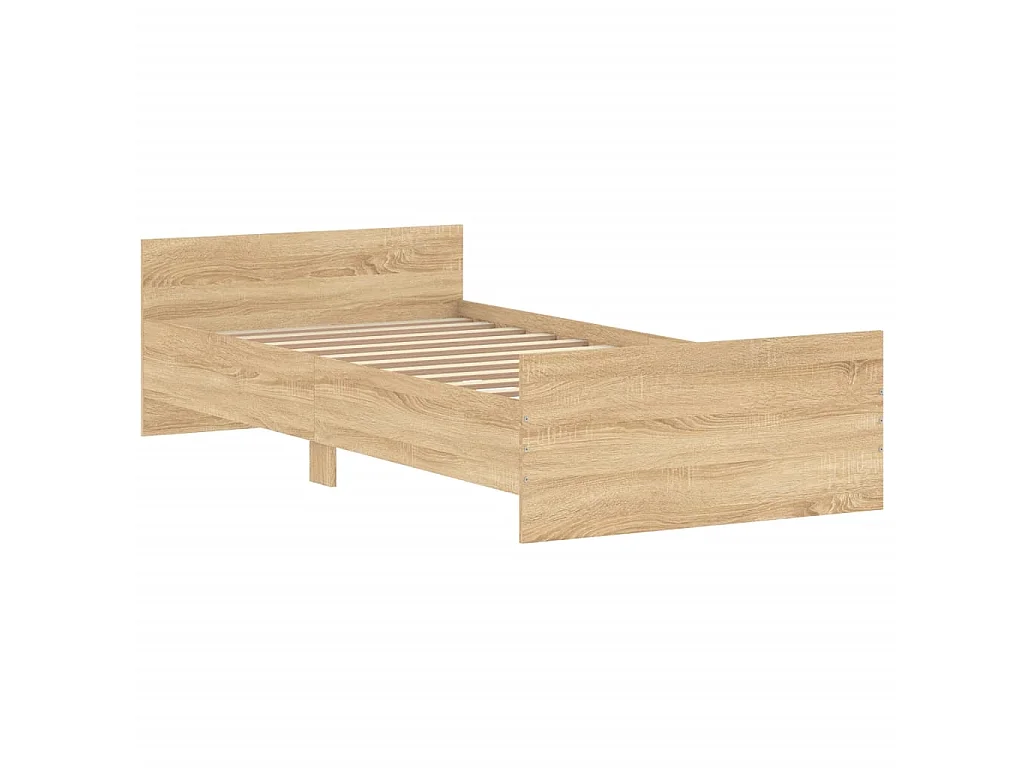 Lit-100x200 cm chêne sonoma bois d'ingénierie EGGB13802