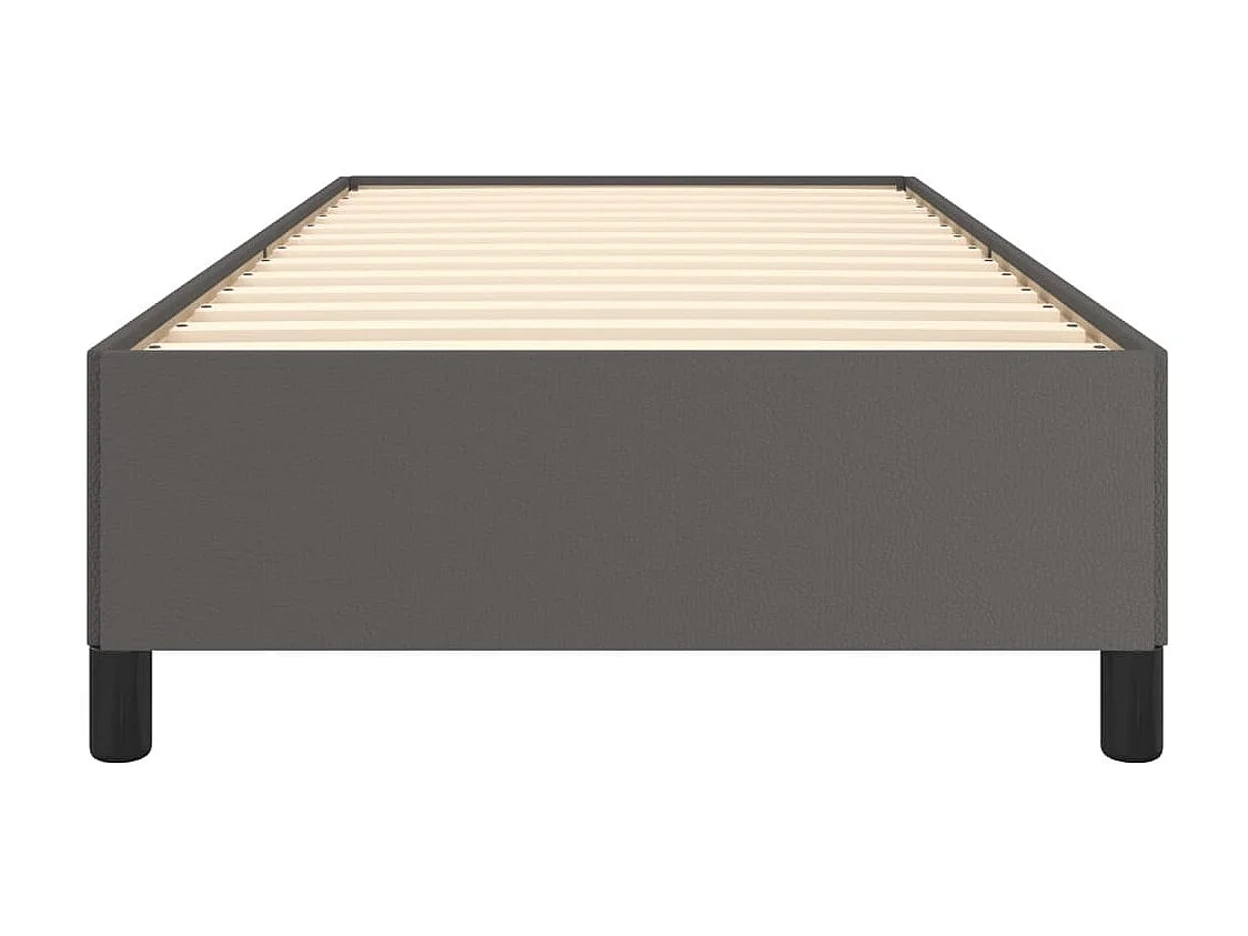 Lit-90x200 cm Gris Similicuir EGGB79418