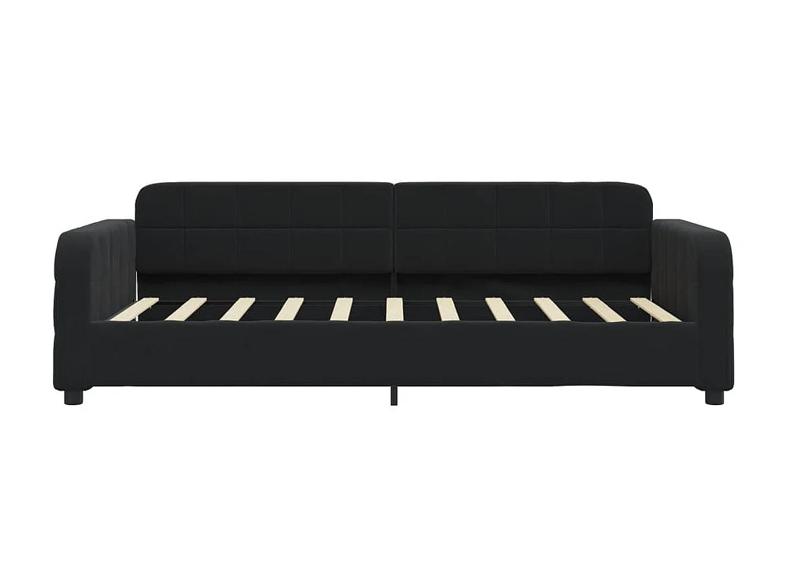 Lit-90x190 cm de repos noir velours EGGB41173