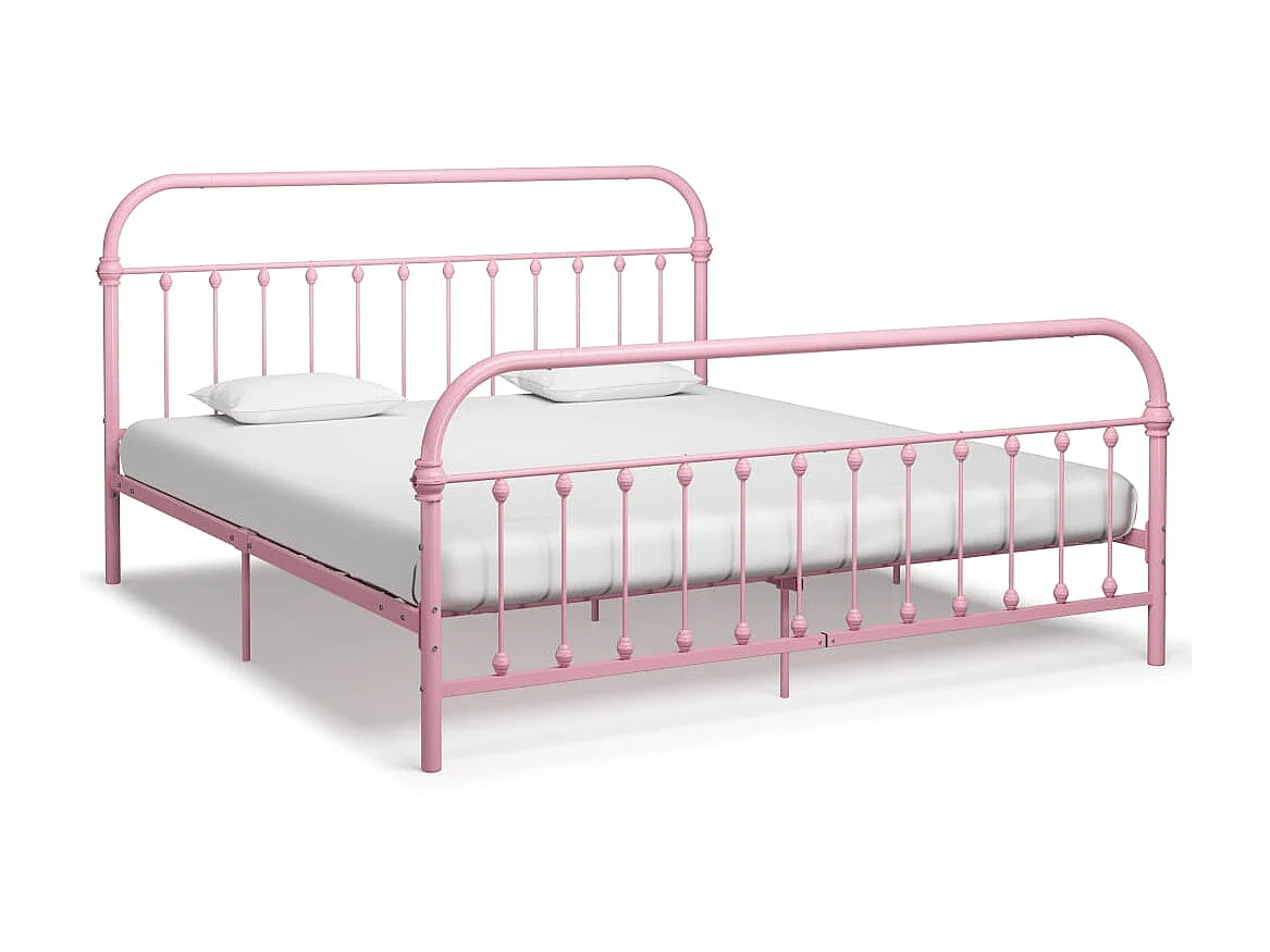 Lit-180x200 cm Rose Métal EGGB21022