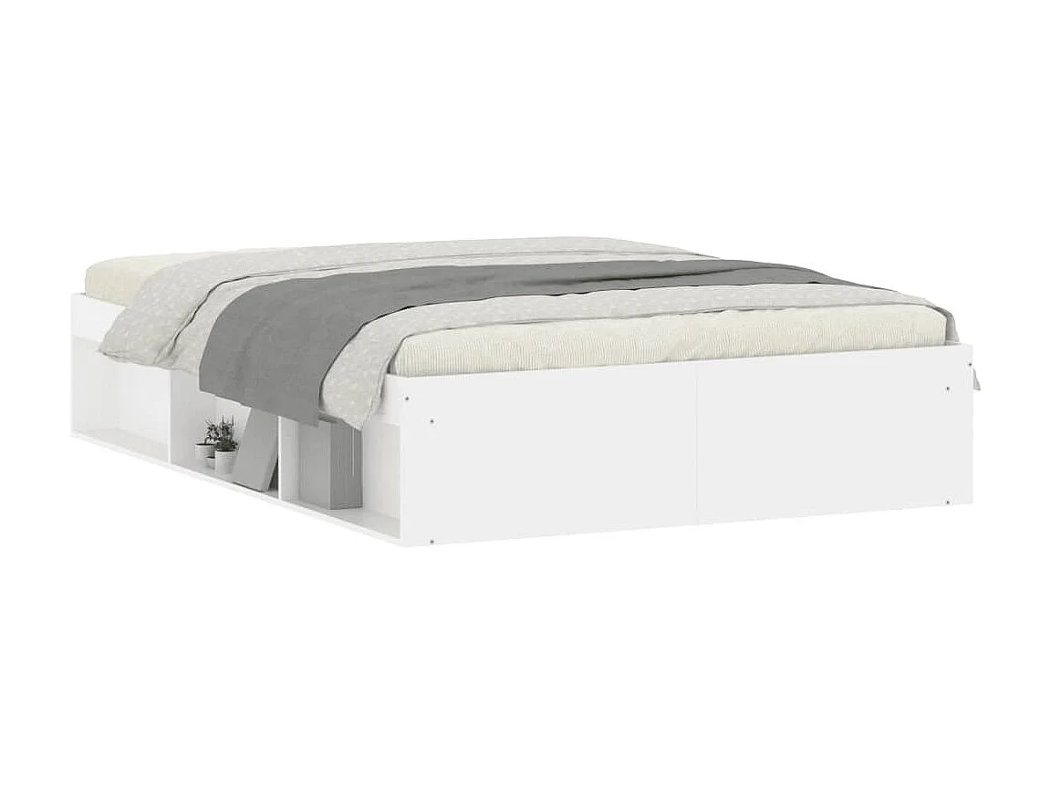 Cama 135x190 cm de matrimonio blanca ES68738