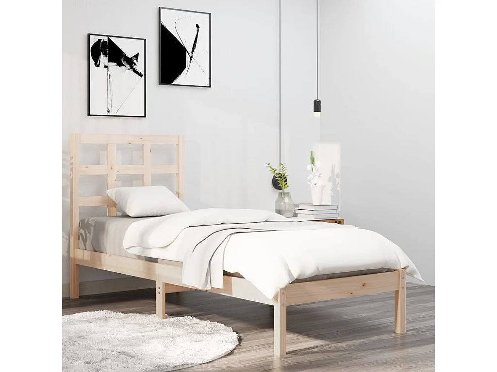 Bedframe massief hout 90x200 cm NL60941