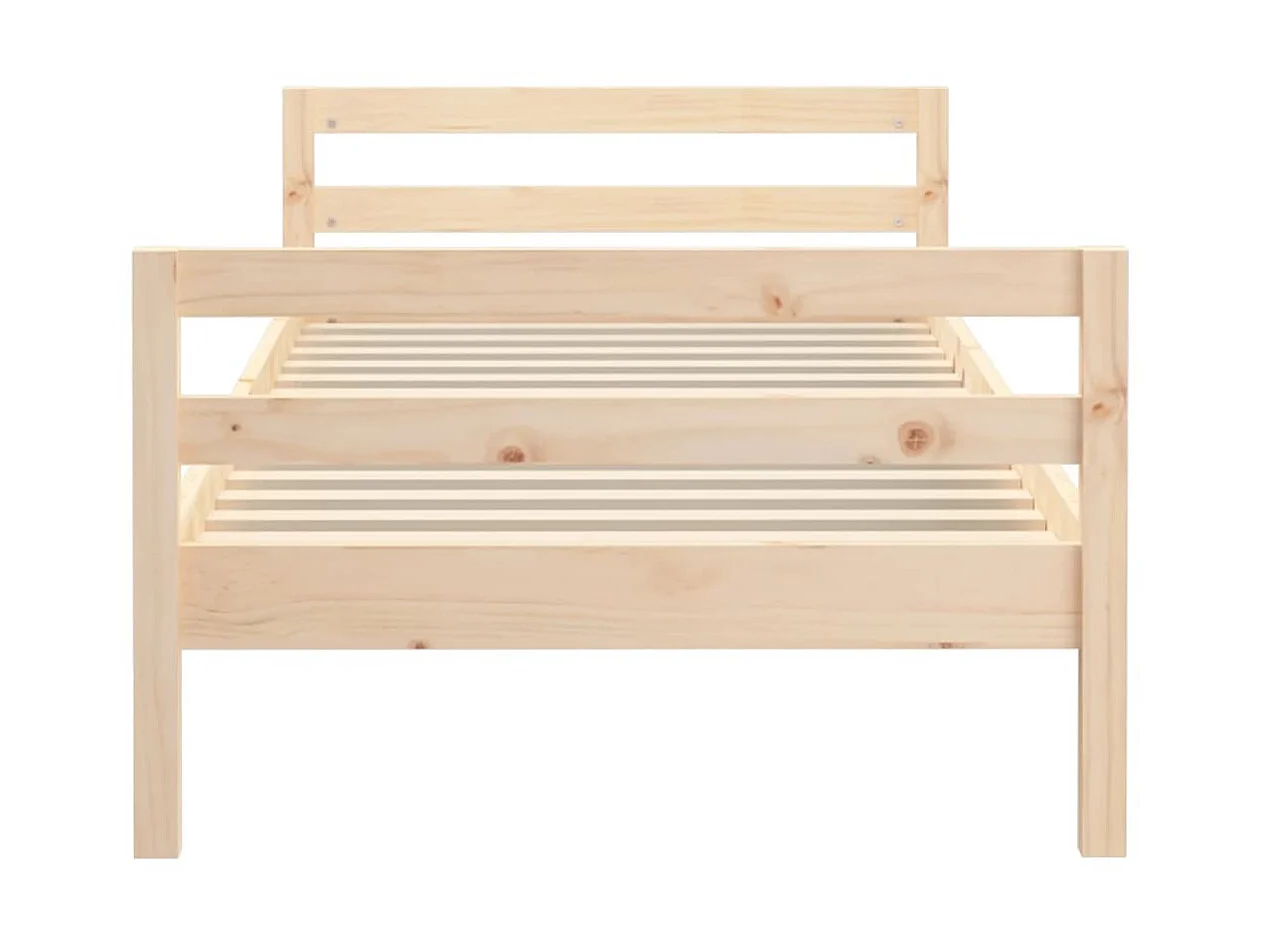 Lit-90x200 cm Bois de pin massif EGGB99127