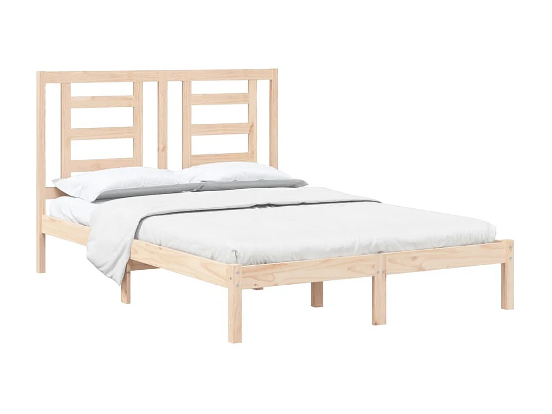 Lit-140x190 cm Bois de pin massif EGGB93337