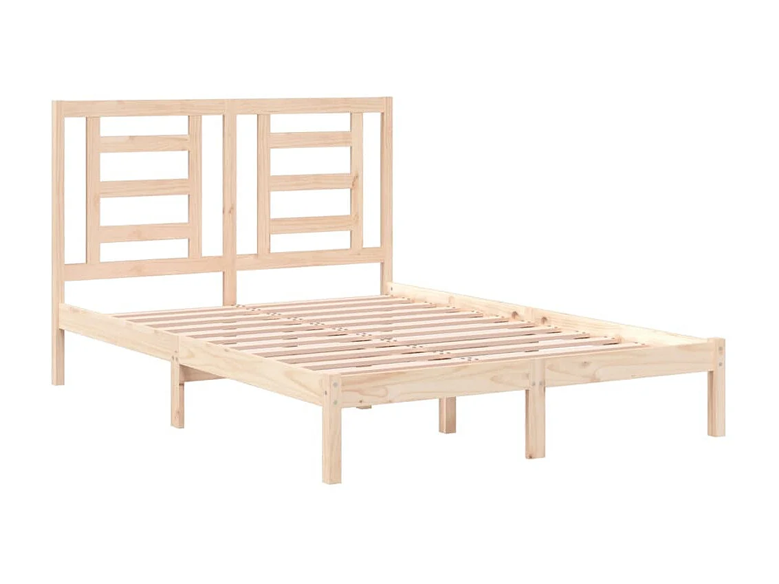 Lit-140x190 cm Bois de pin massif EGGB93337