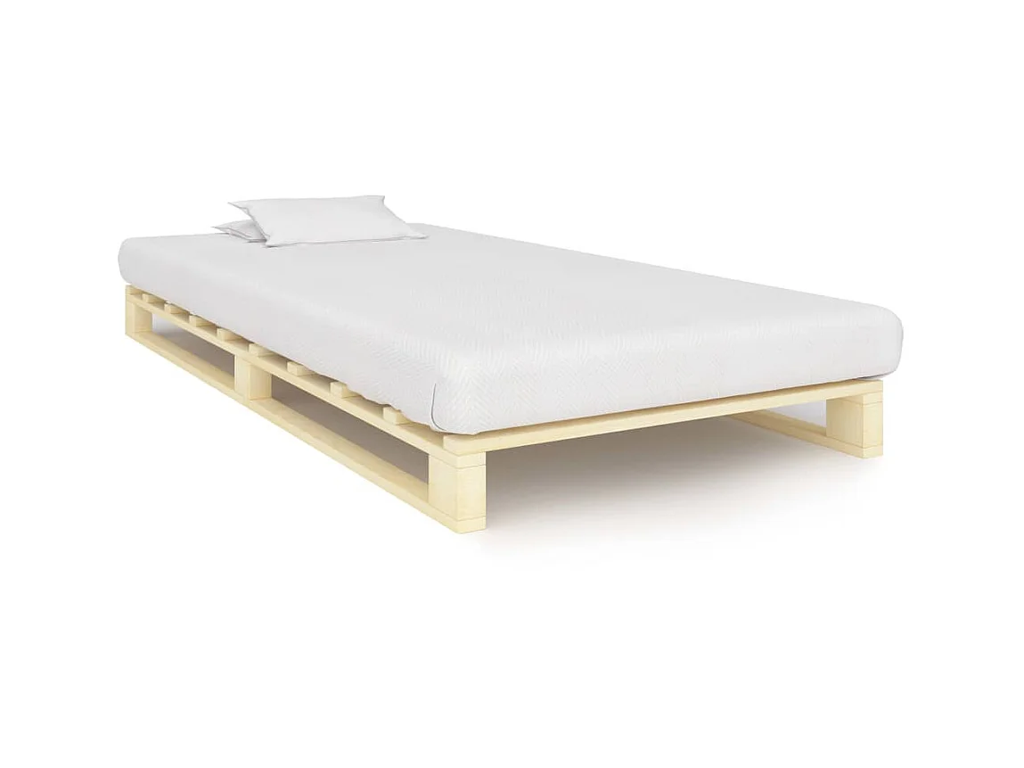 Lit-100x200 cm de palette Bois de pin massif EGGB75809