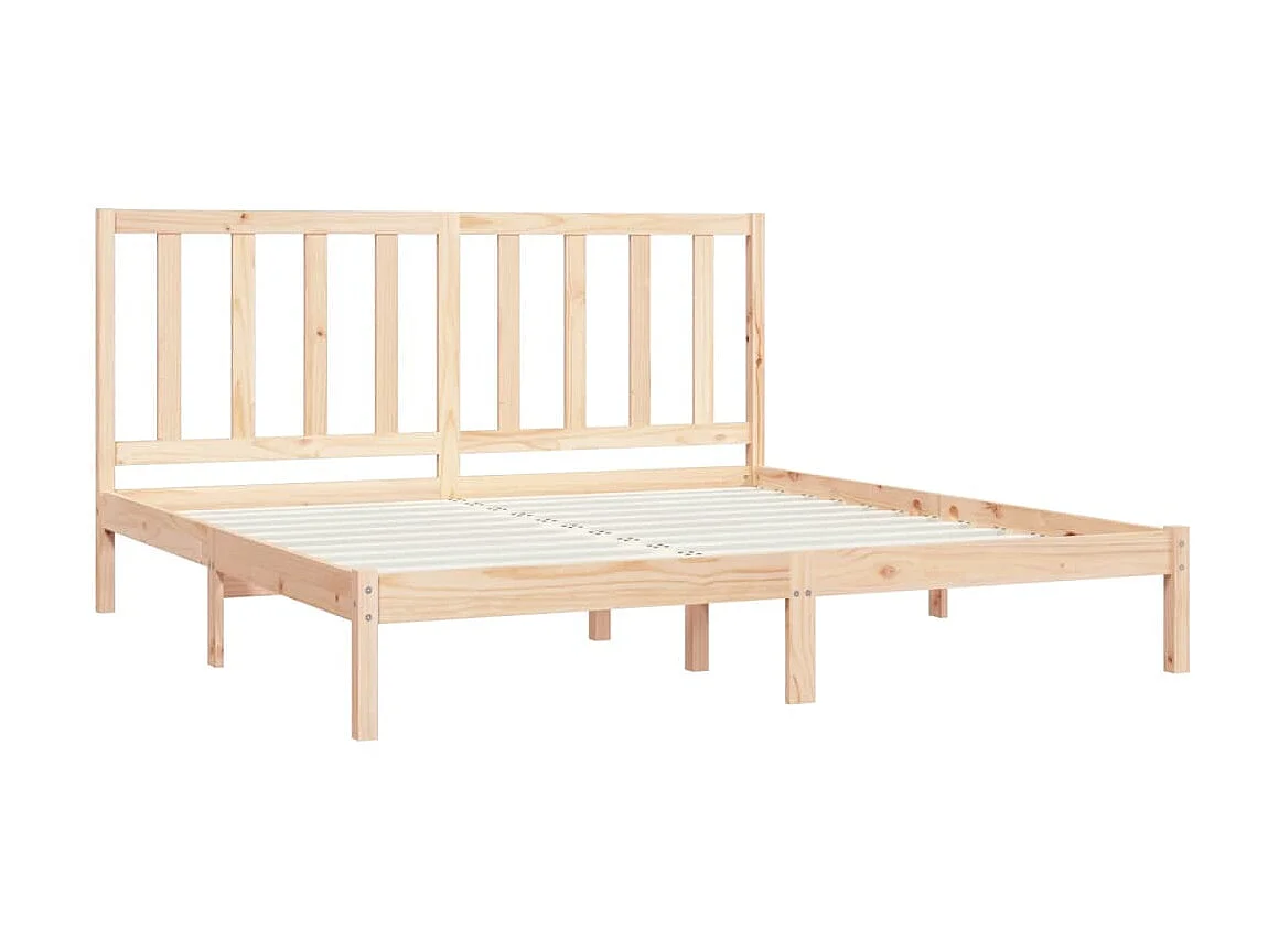 Lit-200x200 cm Bois de pin massif EGGB35904