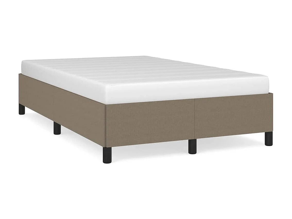 Cama 120x200 cm tecido cinza-acastanhado PT410501
