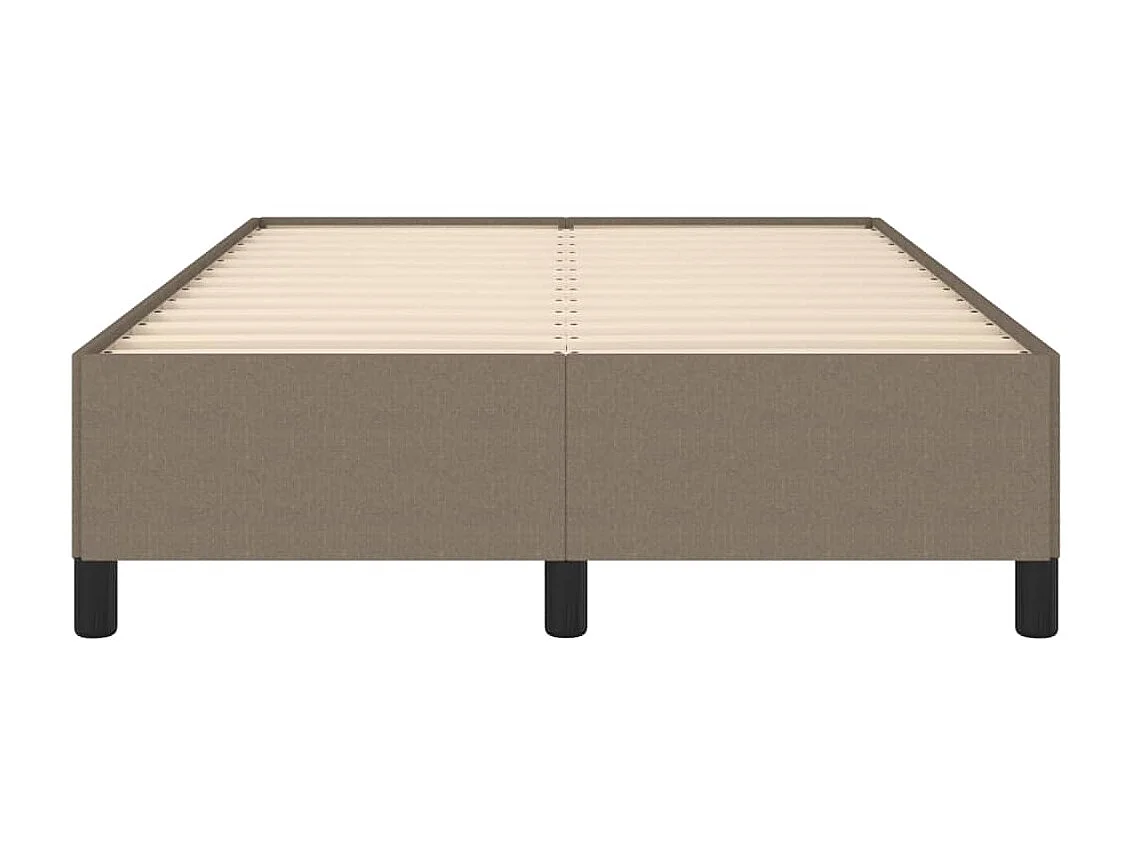 Cama 120x200 cm tecido cinza-acastanhado PT410501
