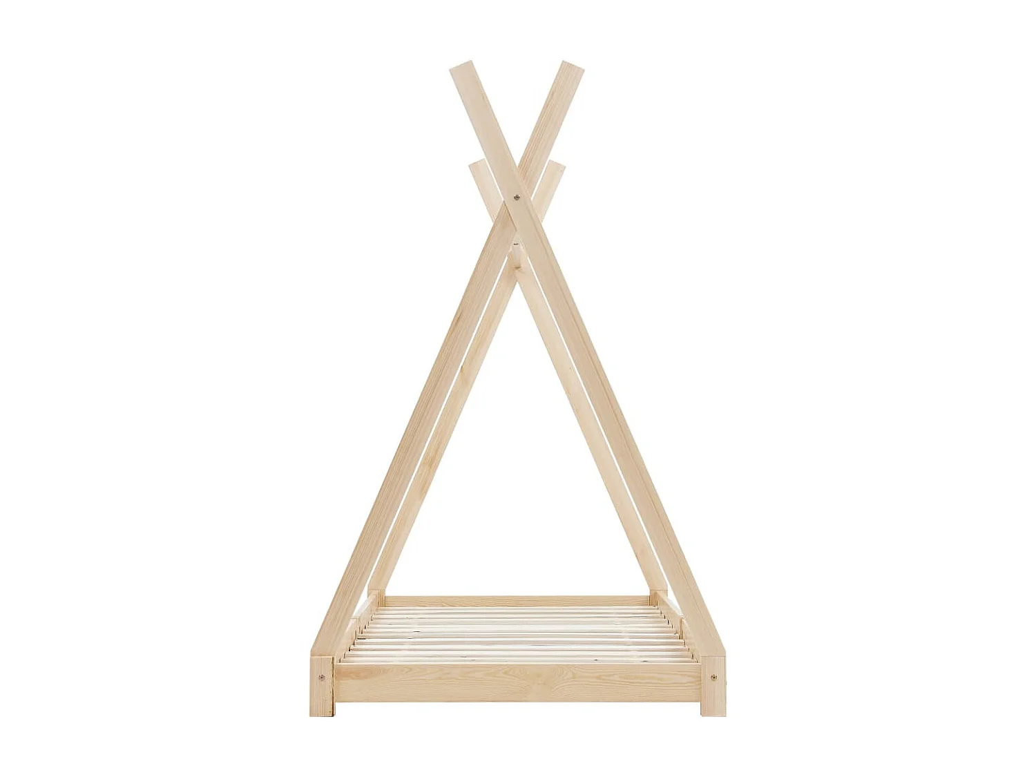 Lit-80x160 cm d'enfant Bois de pin massif EGGB71695