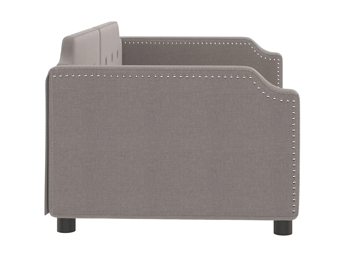 Tagesbett,Sofabett Taupe 80x200 cm Stoff -gkd13451