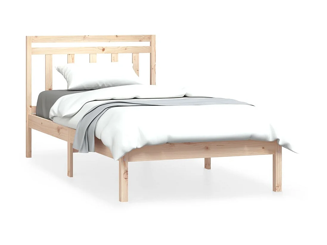 Lit-100x200 cm Bois de pin massif EGGB83847