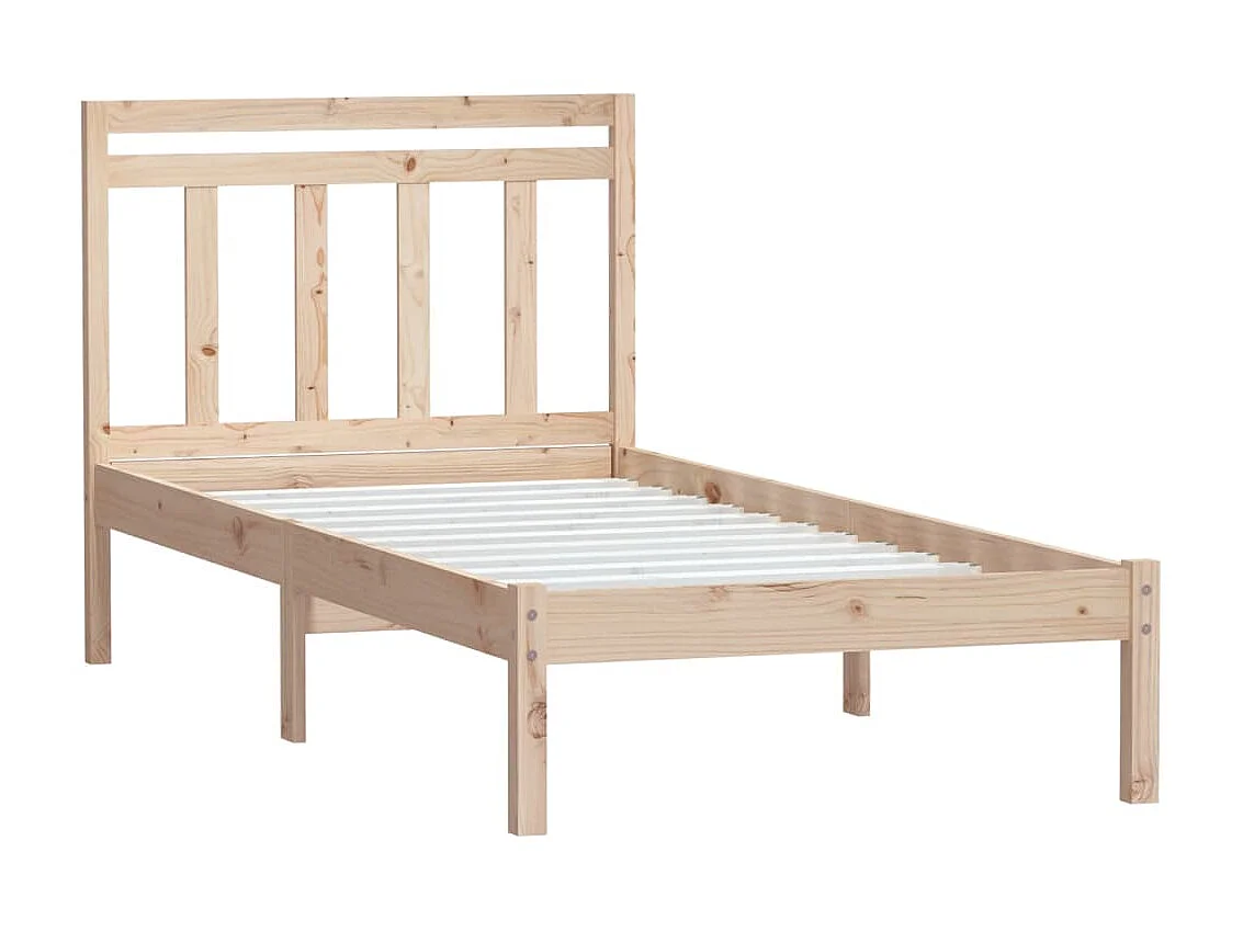 Lit-100x200 cm Bois de pin massif EGGB83847